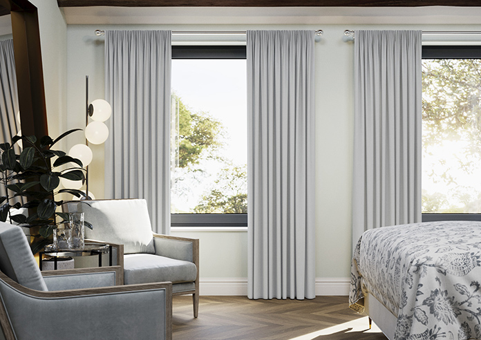 Windermere, Silver - Made to Measure Curtains - Image 3